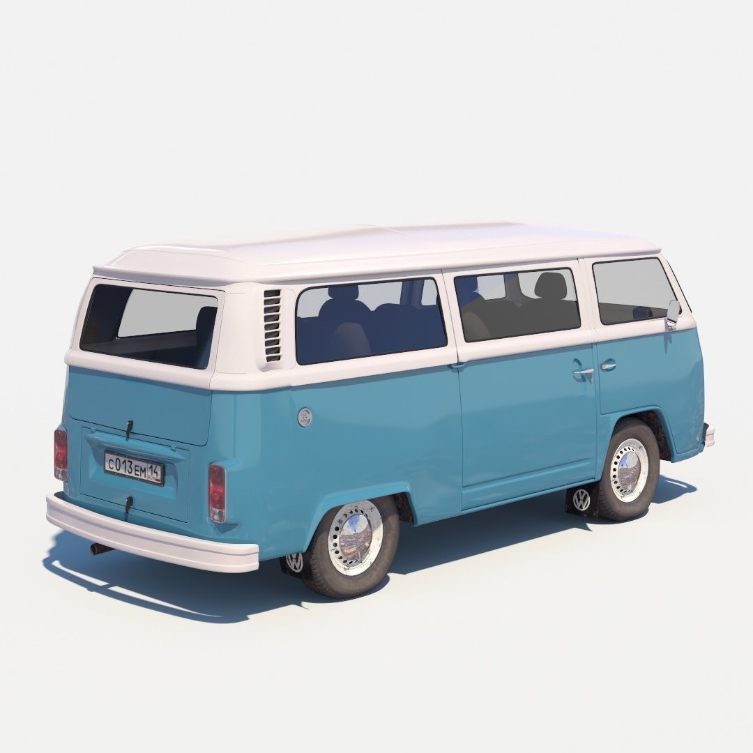 Volkswagen T2 3D model_9