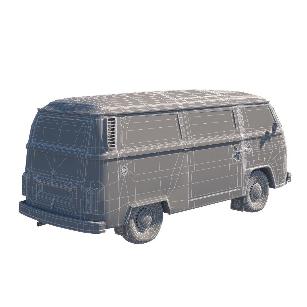 Volkswagen T2 3D model_13