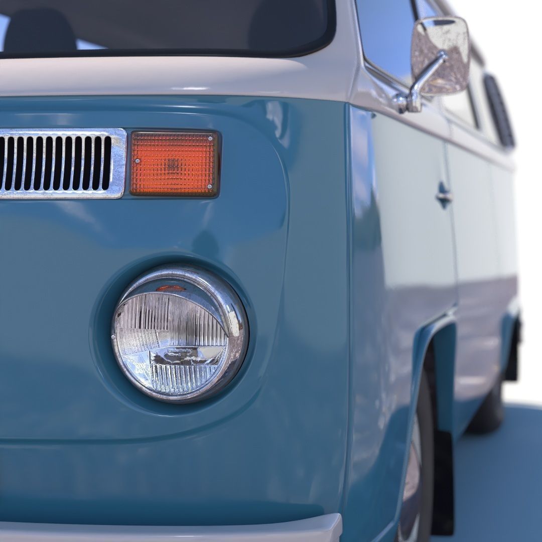 Volkswagen T2 3D model_7