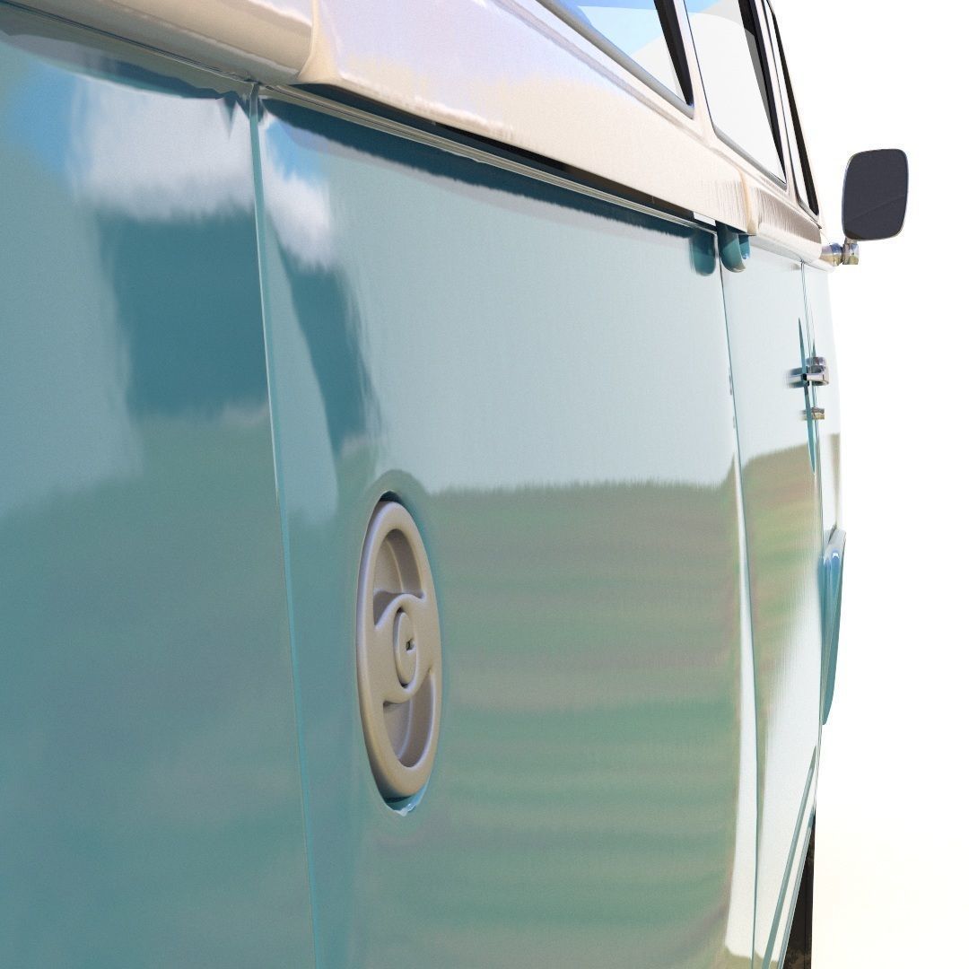 Volkswagen T2 3D model_10