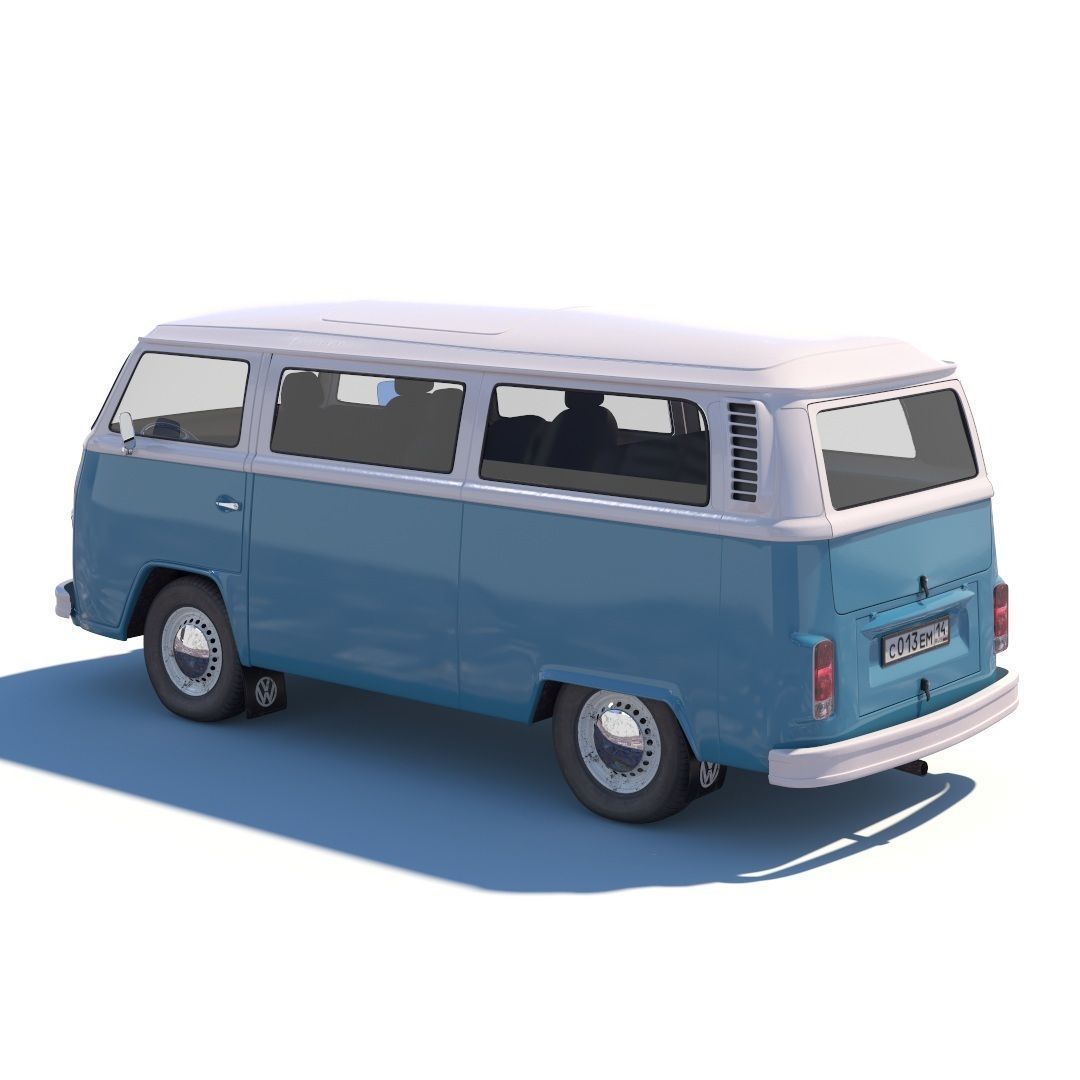 Volkswagen T2 3D model_3