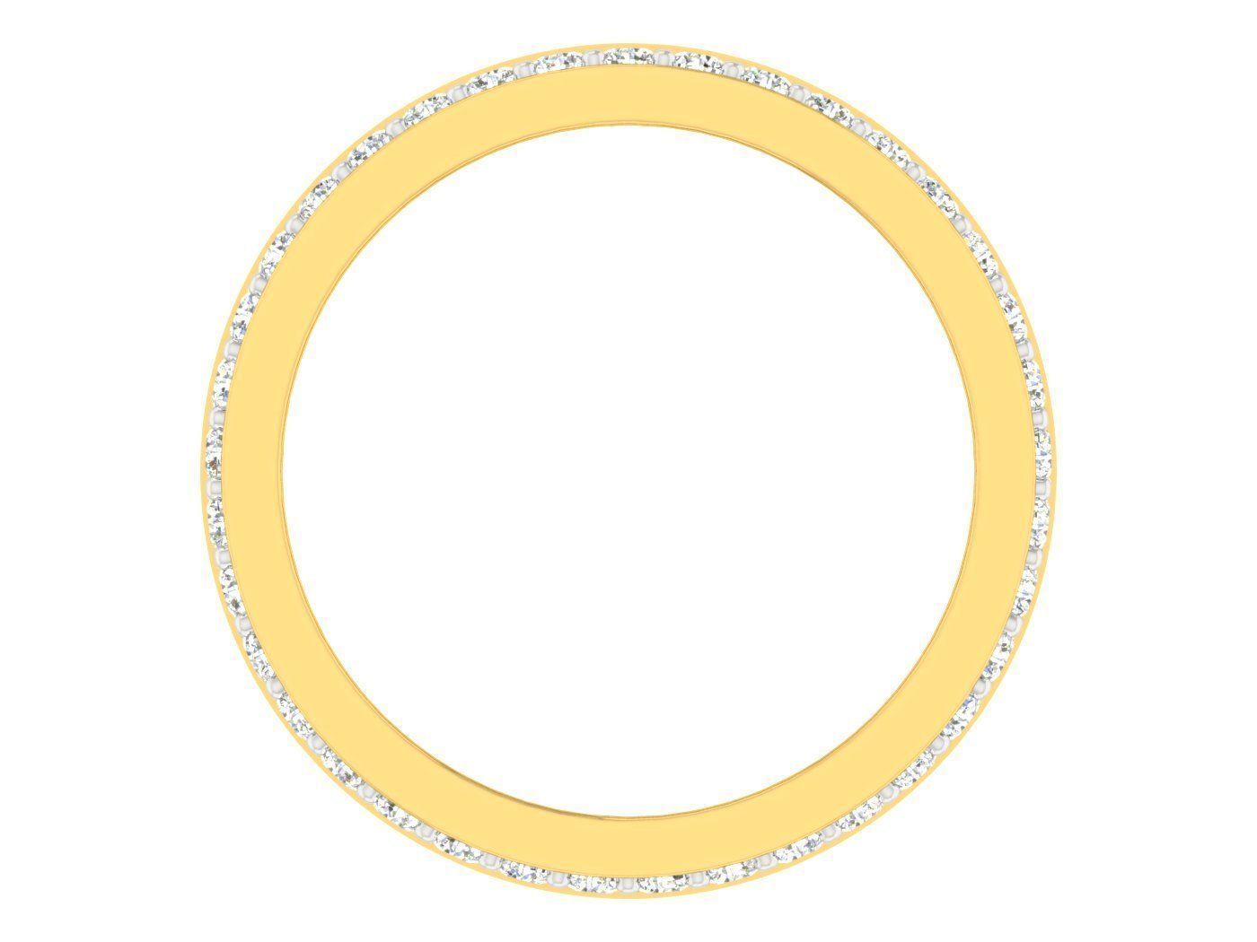 Women Band Ring 3dm stl render detail model view 3D print model_1