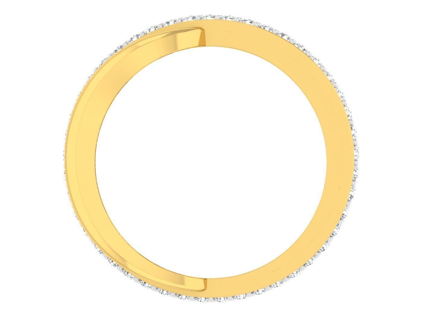  Women Band Ring 3dm stl render detail model view 3D print model_1