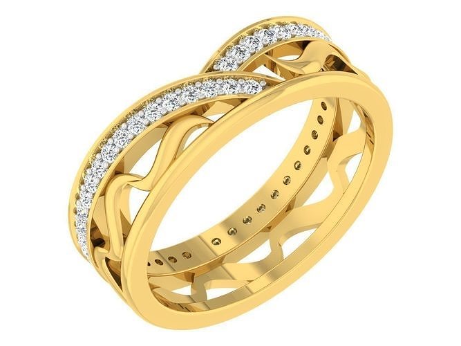  Women Band Ring 3dm stl render detail model view 3D print model