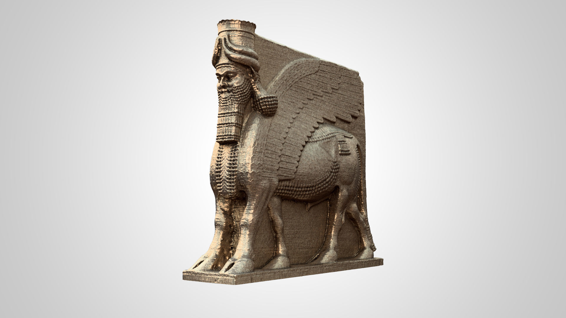 Lamassu Statue 3D print model_4