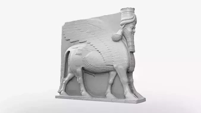 Lamassu Statue 3D print model