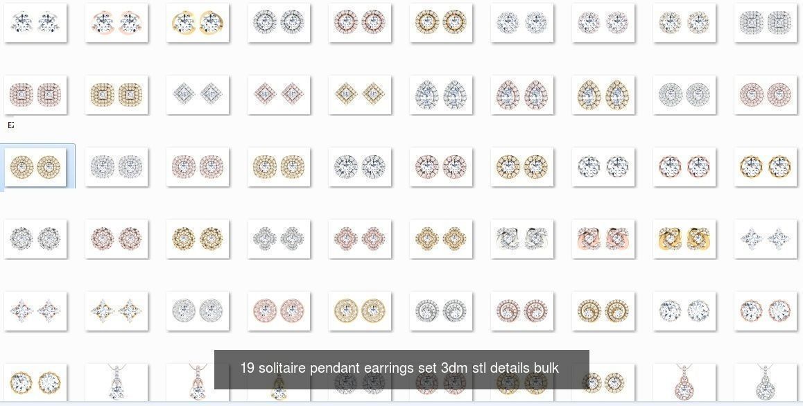 collection 642 Women pendant-earrings set 3dm _1