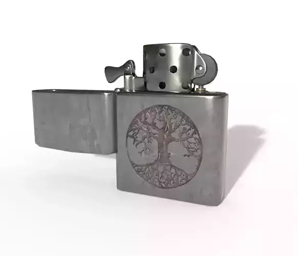 Lighter Zippo - PBR Game Ready Low-poly 3D model