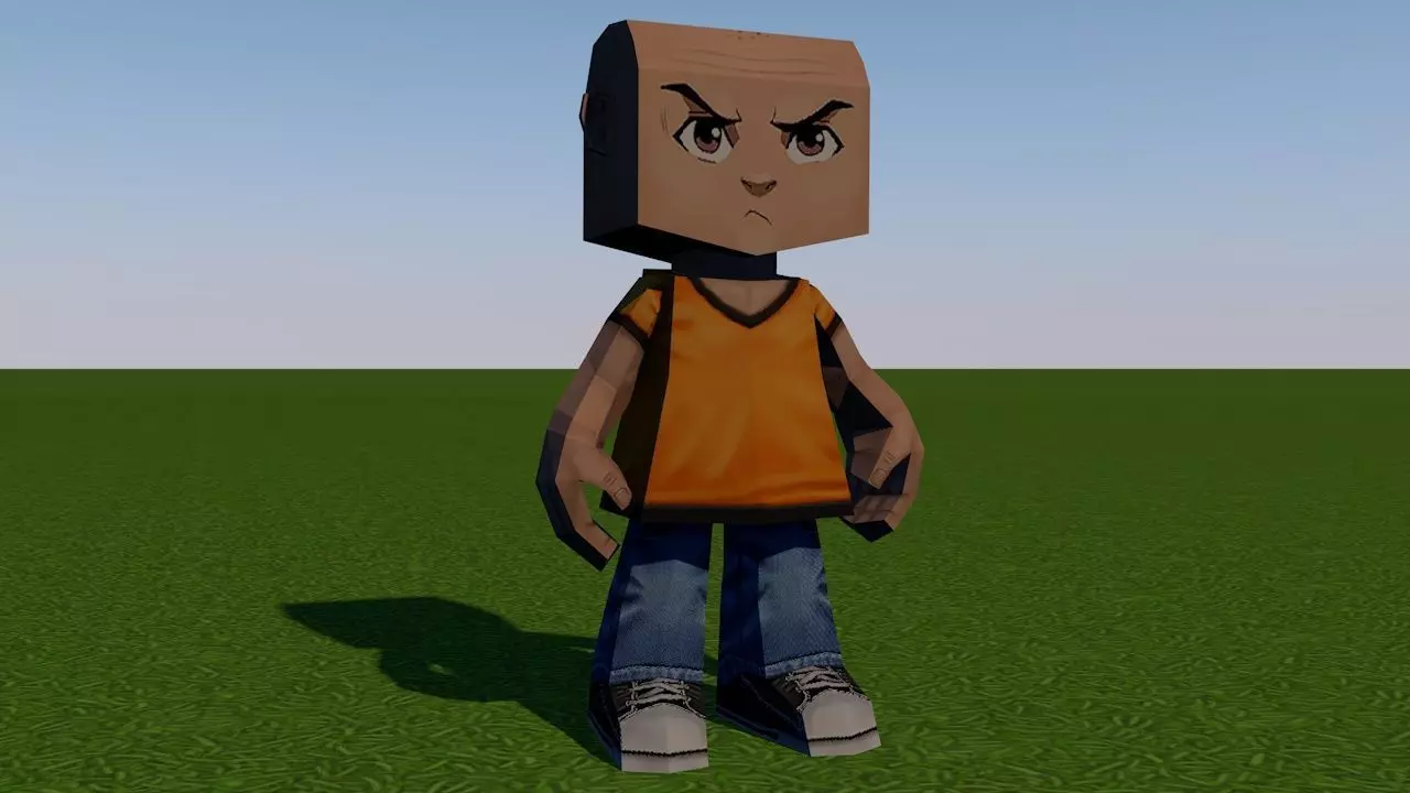 Madness character in minecraft 3D model