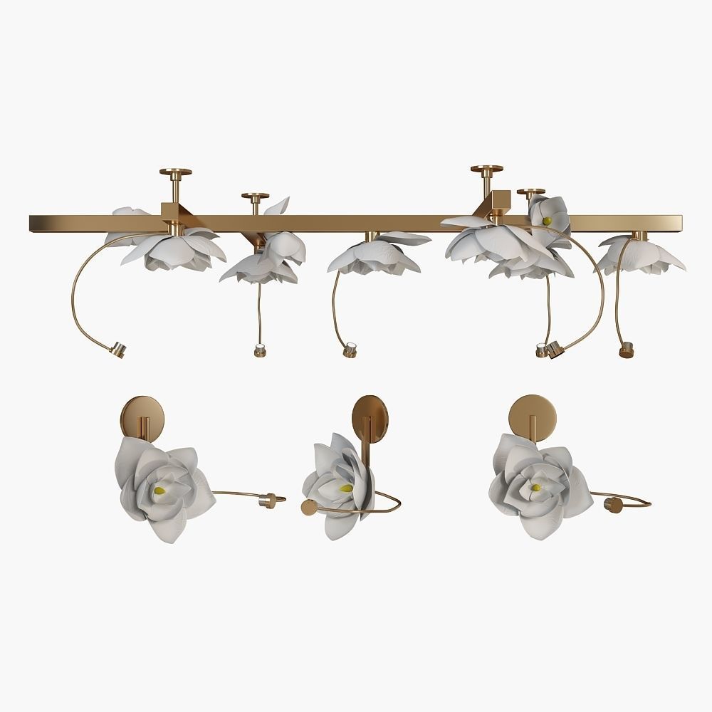 LURE CHANDELIER pelle 3D model_1
