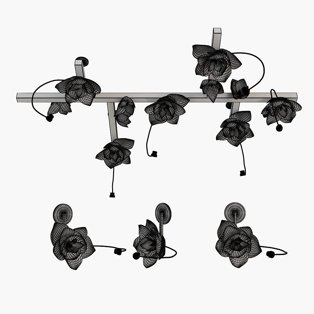 LURE CHANDELIER pelle 3D model_5