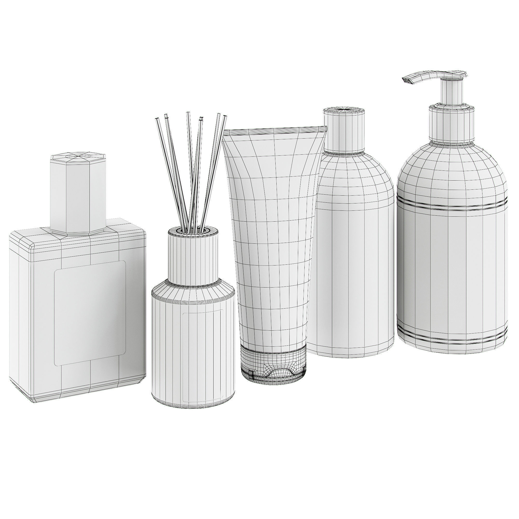 Acca Kappa bathroom set 3D model_4