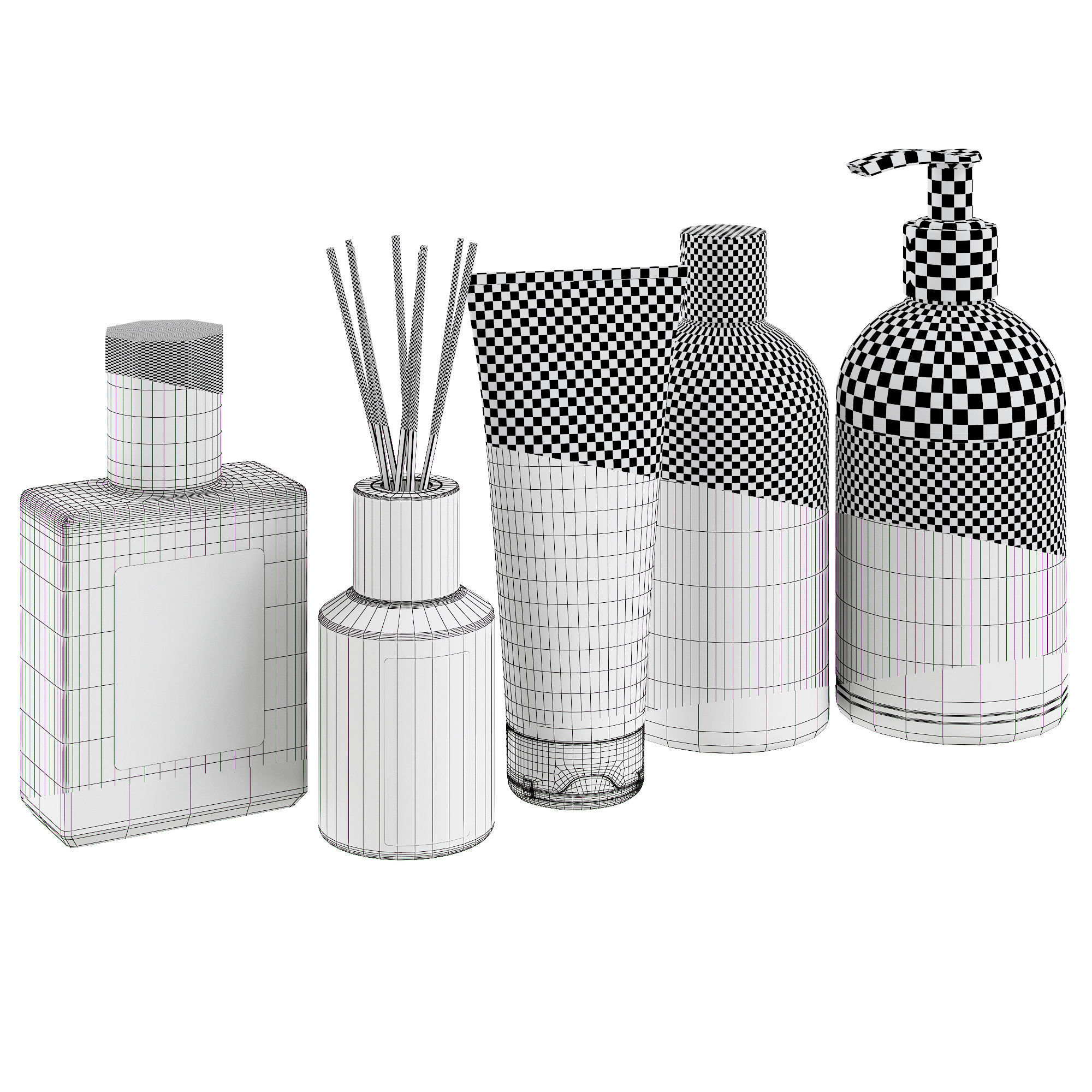 Acca Kappa bathroom set 3D model_5