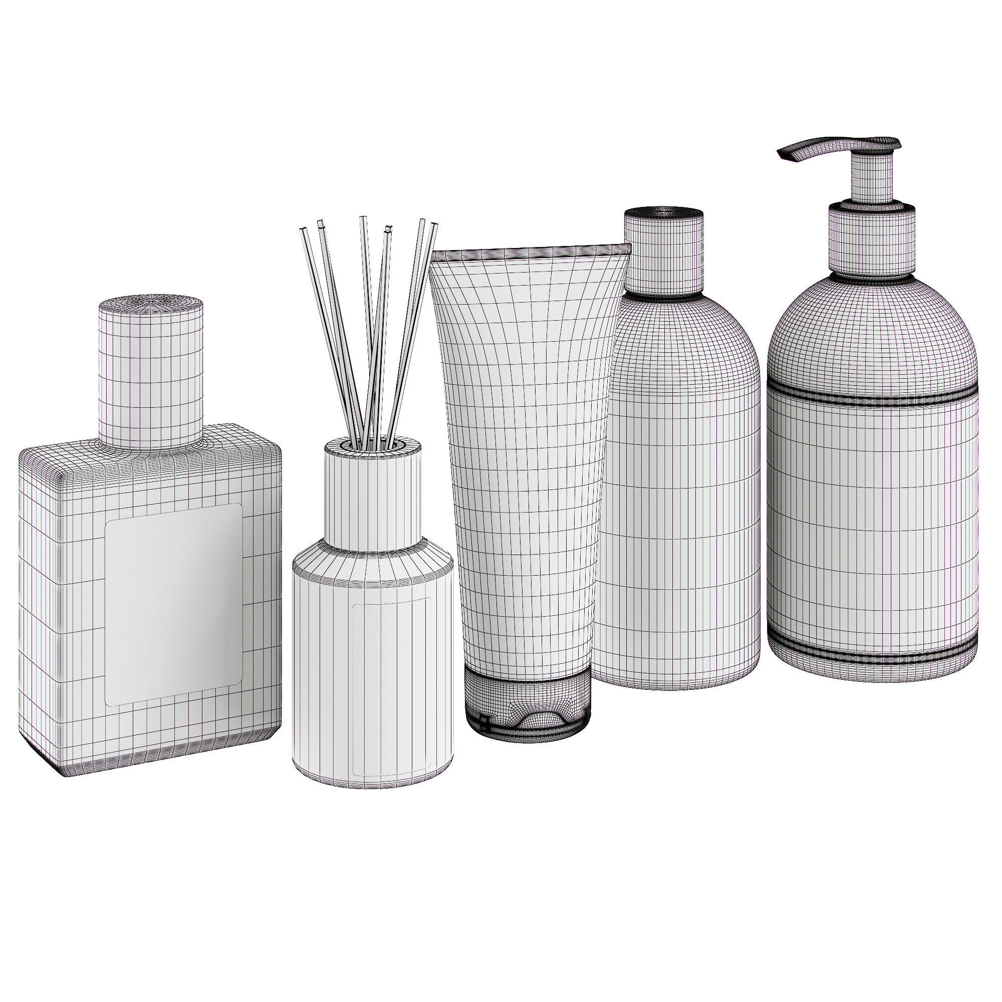 Acca Kappa bathroom set 3D model_2