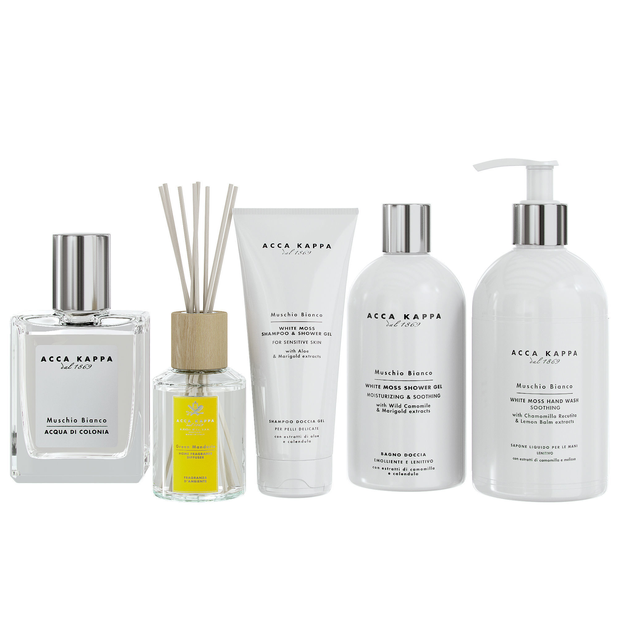 Acca Kappa bathroom set 3D model_1