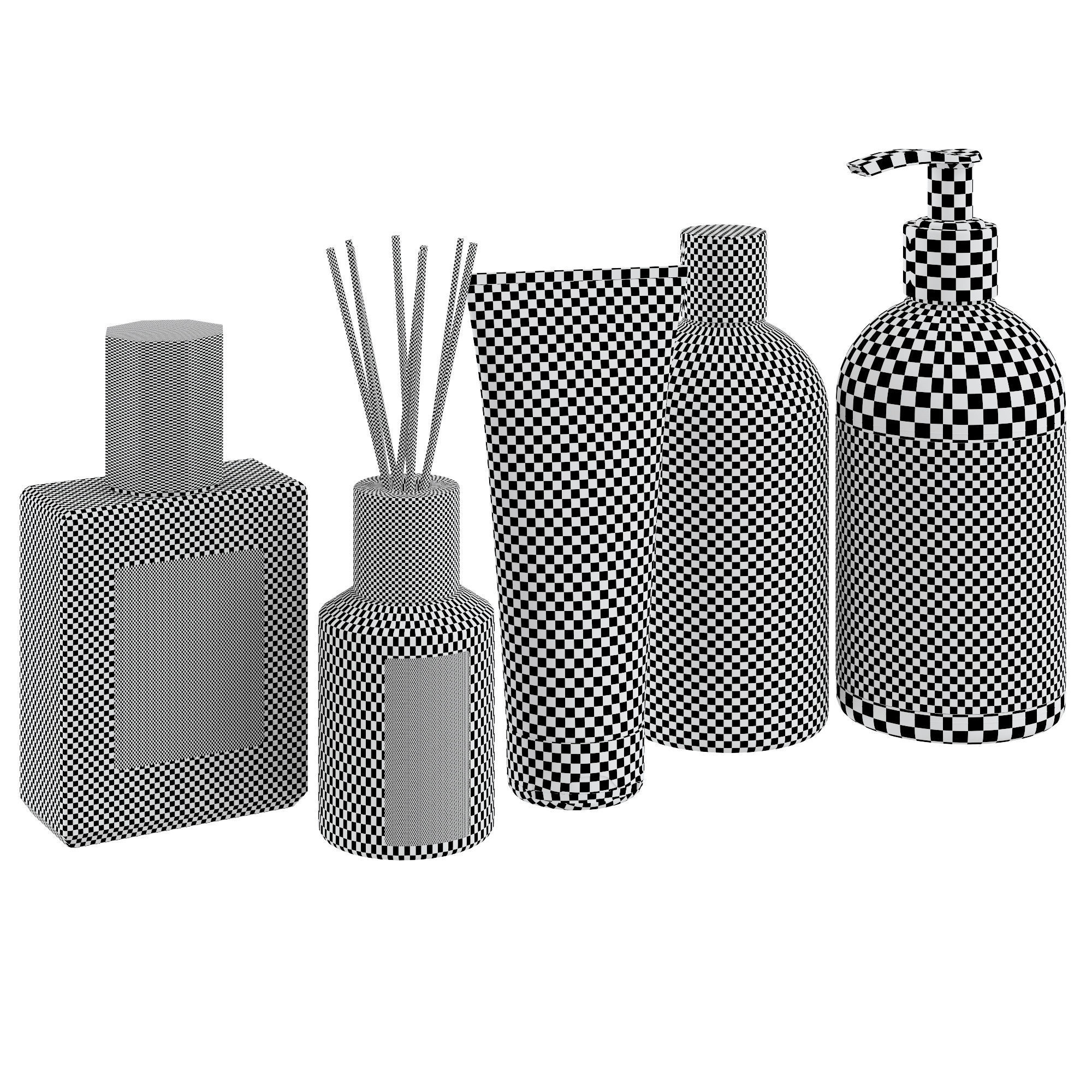 Acca Kappa bathroom set 3D model_3