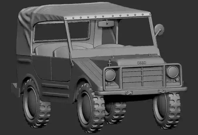 1to56 scale DKW Munga from German Bundeswehr 3D print model
