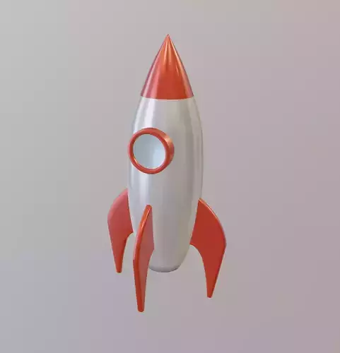Rocket ship 3D model