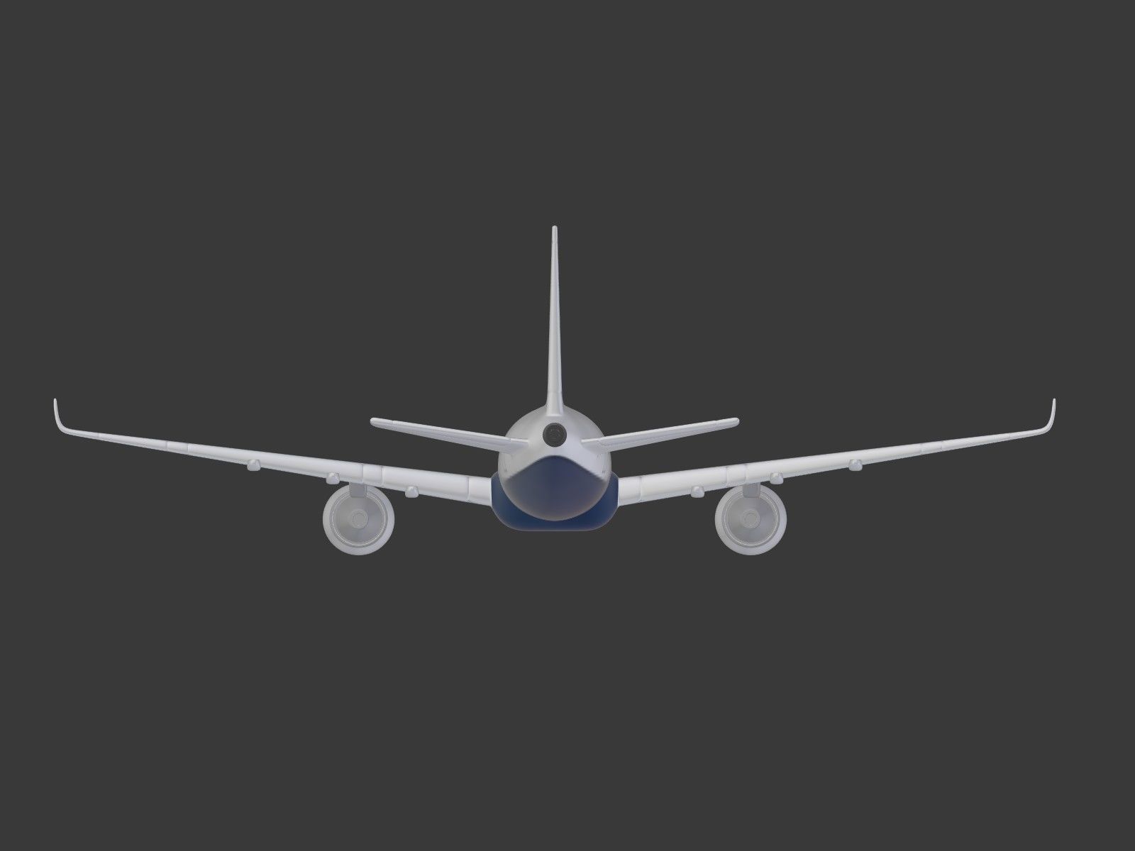 Generic Airliner - Plane - Airplane -- LowPoly Low-poly 3D model_23