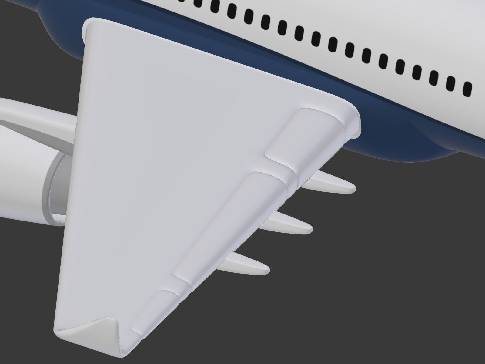 Generic Airliner - Plane - Airplane -- LowPoly Low-poly 3D model_29