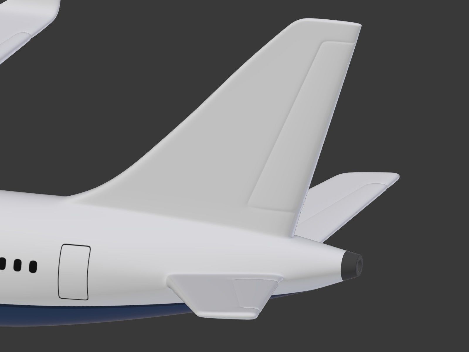 Generic Airliner - Plane - Airplane -- LowPoly Low-poly 3D model_31