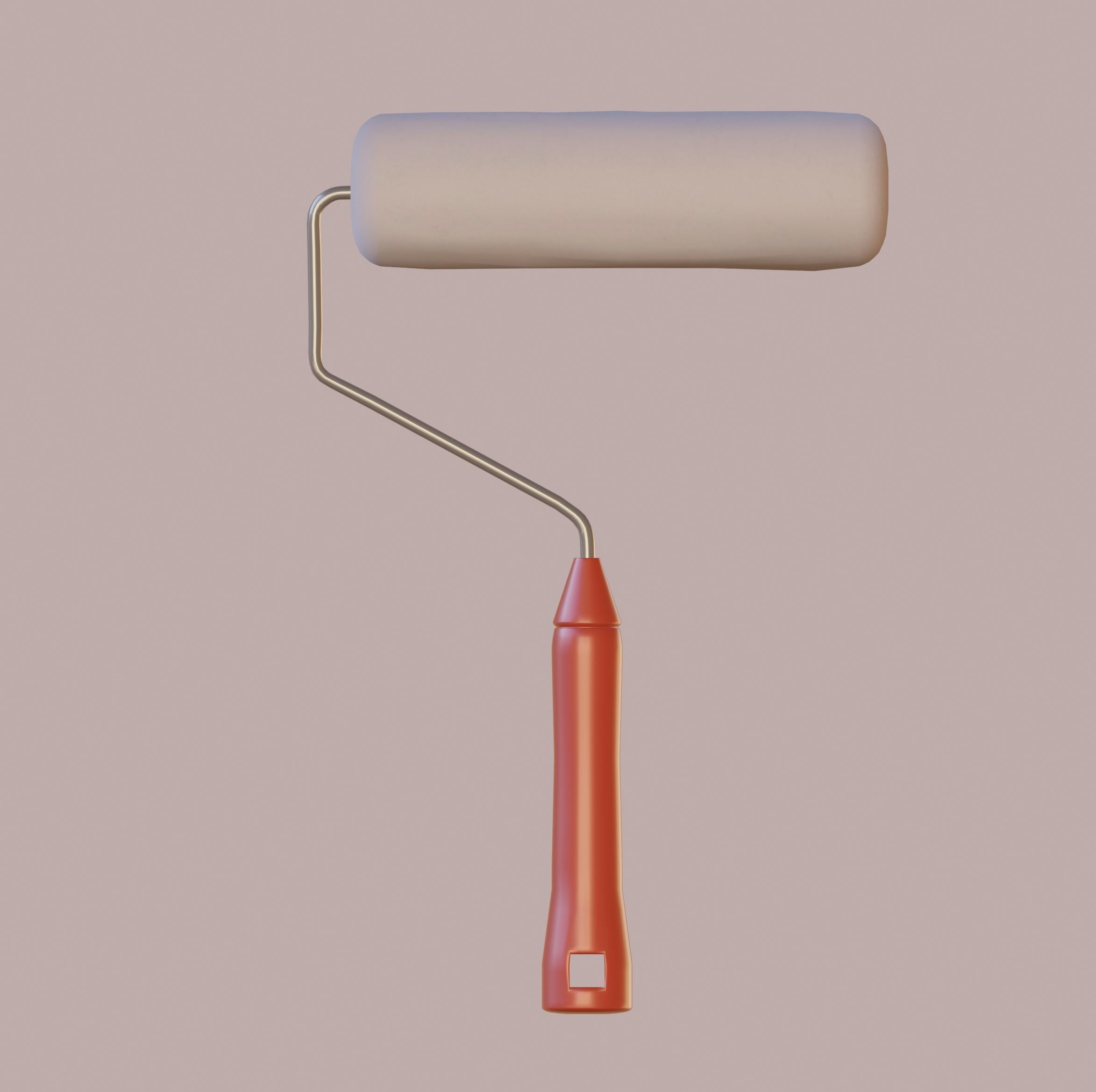Roller Paint Brush 3D model_2