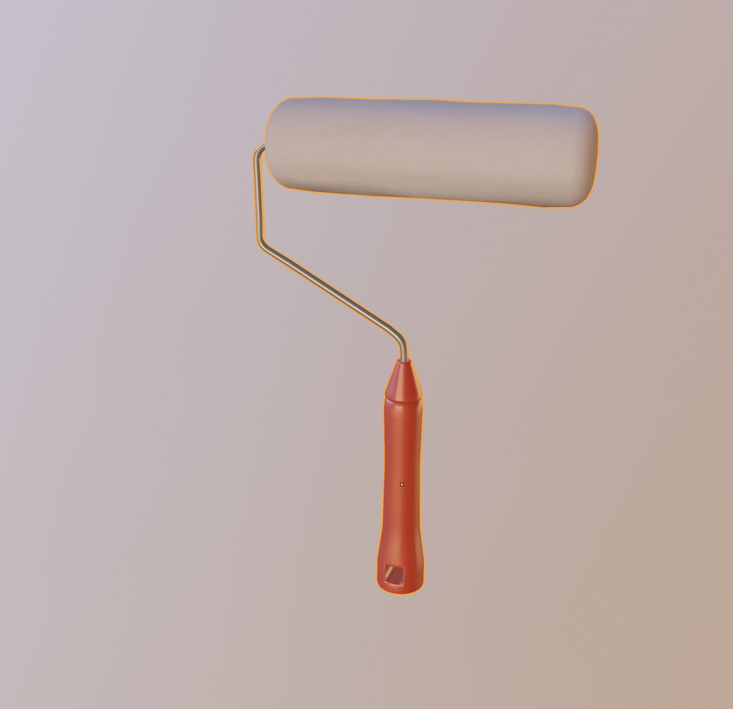 Roller Paint Brush 3D model_10