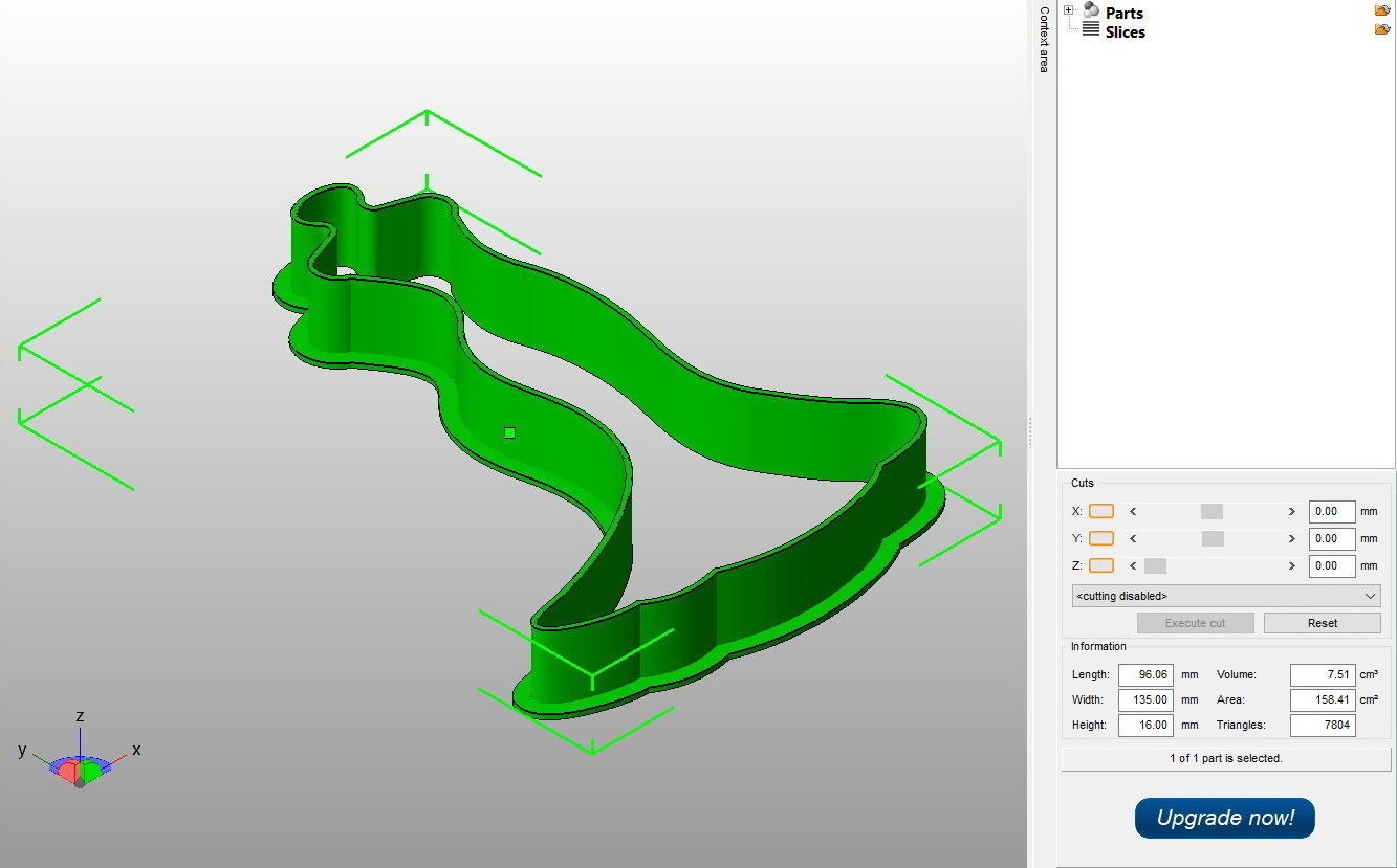Wedding Dress Cookie Cutter 3D print model_2