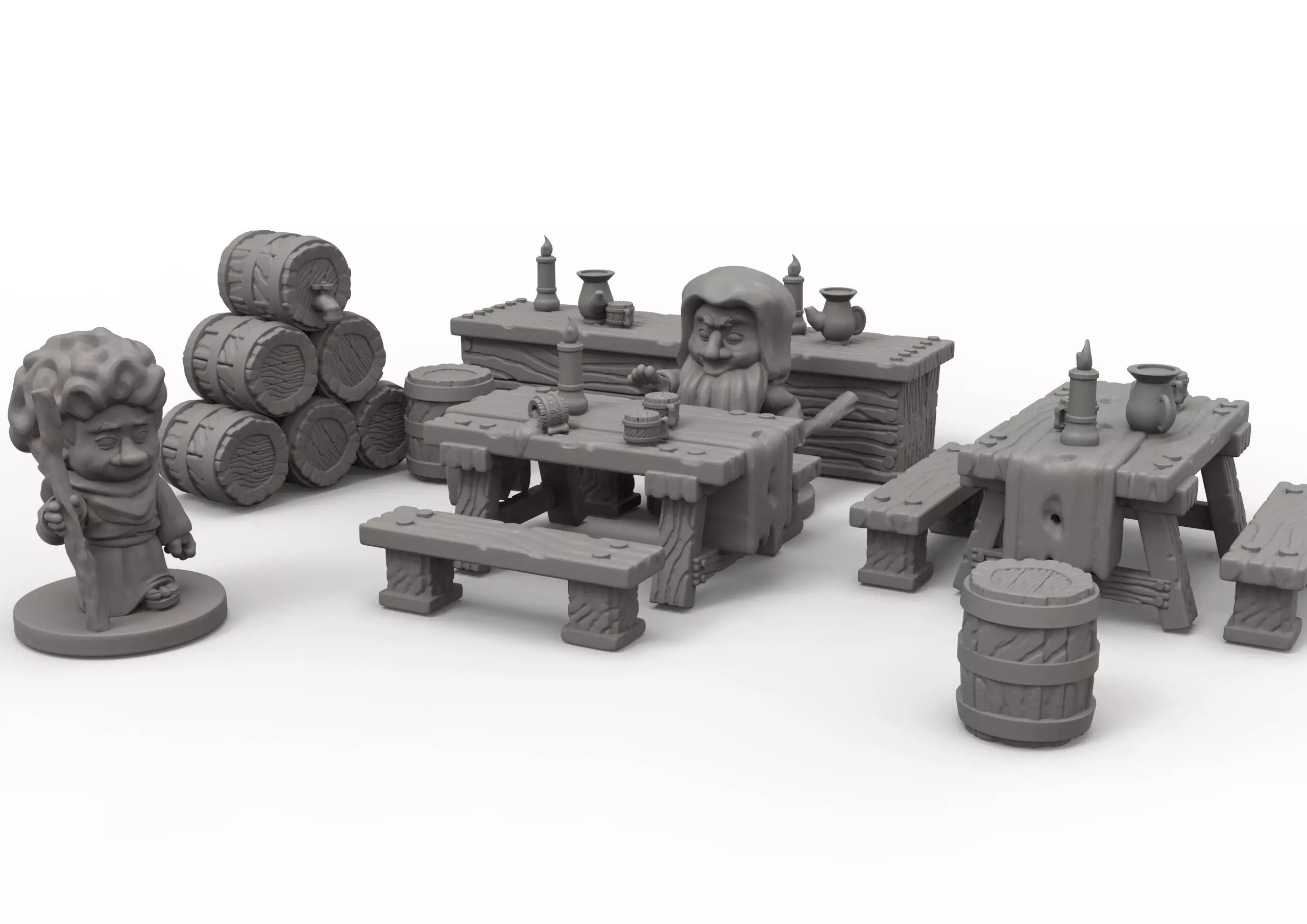 tavern decorations 3D print model_0