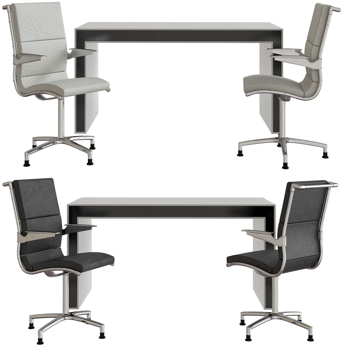 Dinning table Collection 17 Pieces 3d model 3D model_1