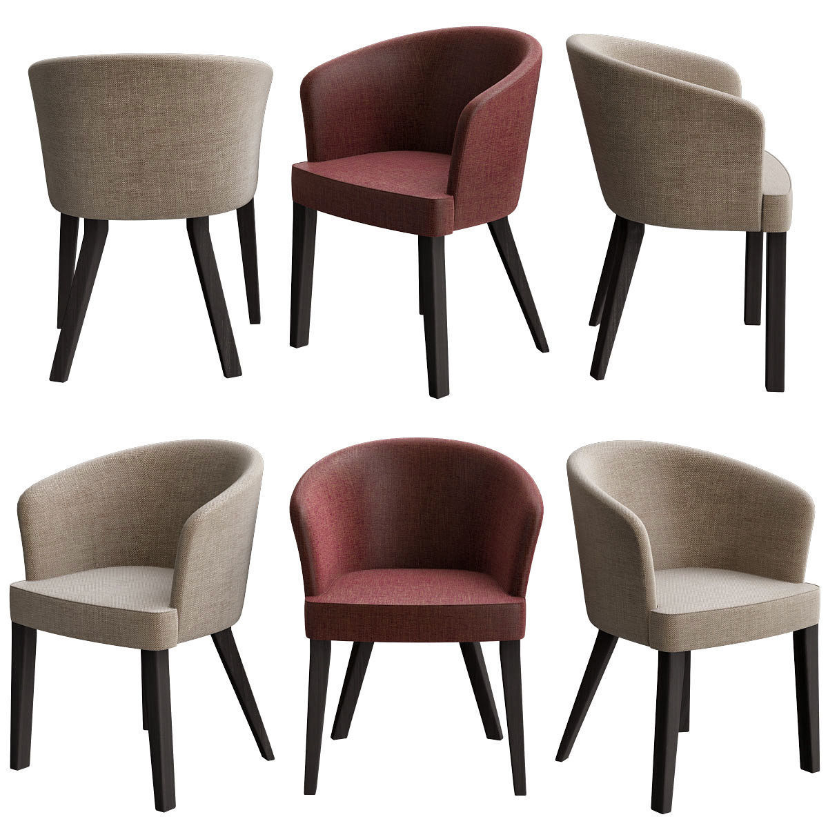 Dinning table Collection 17 Pieces 3d model 3D model_7