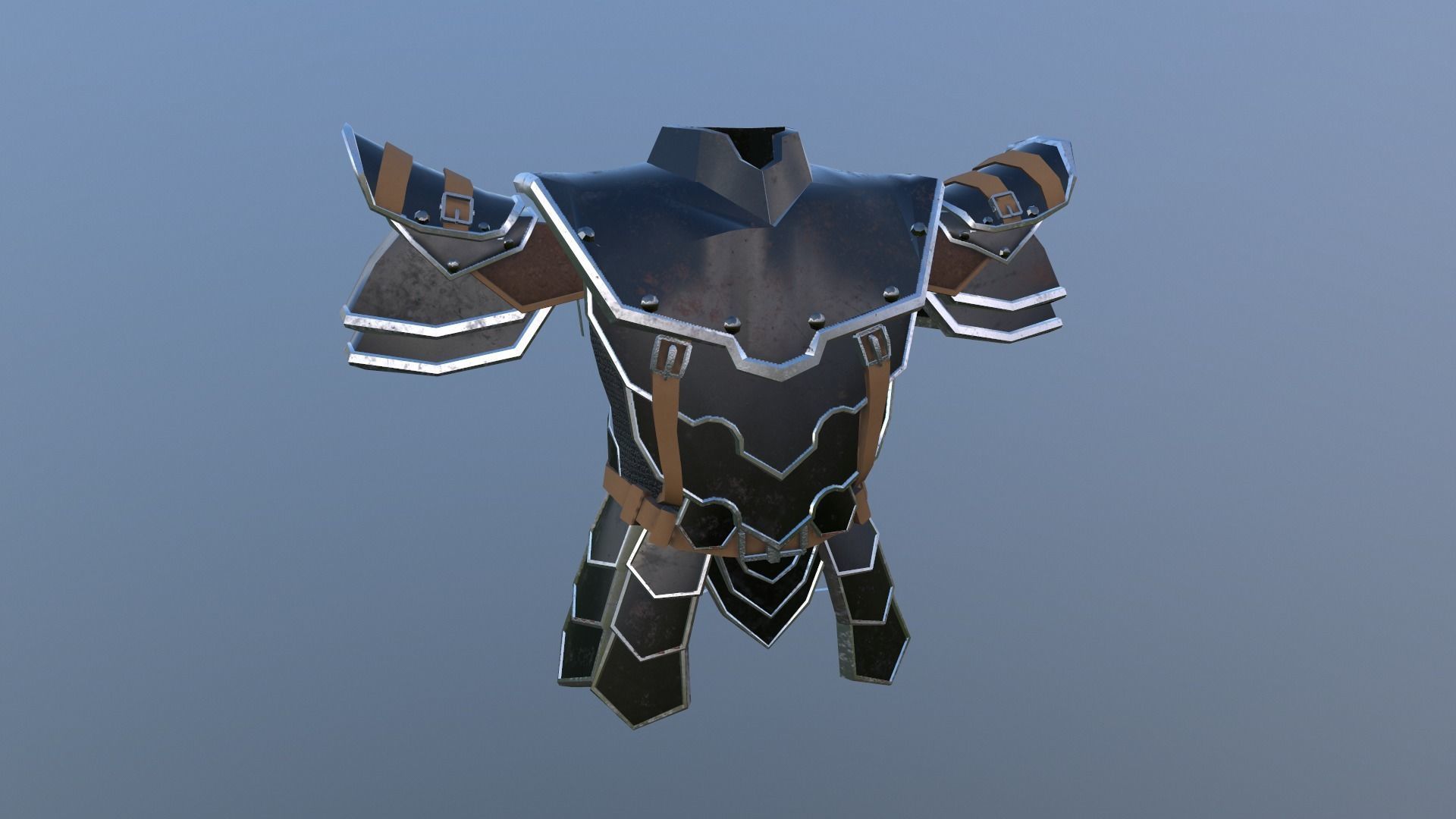 armor Free low-poly 3D model_10