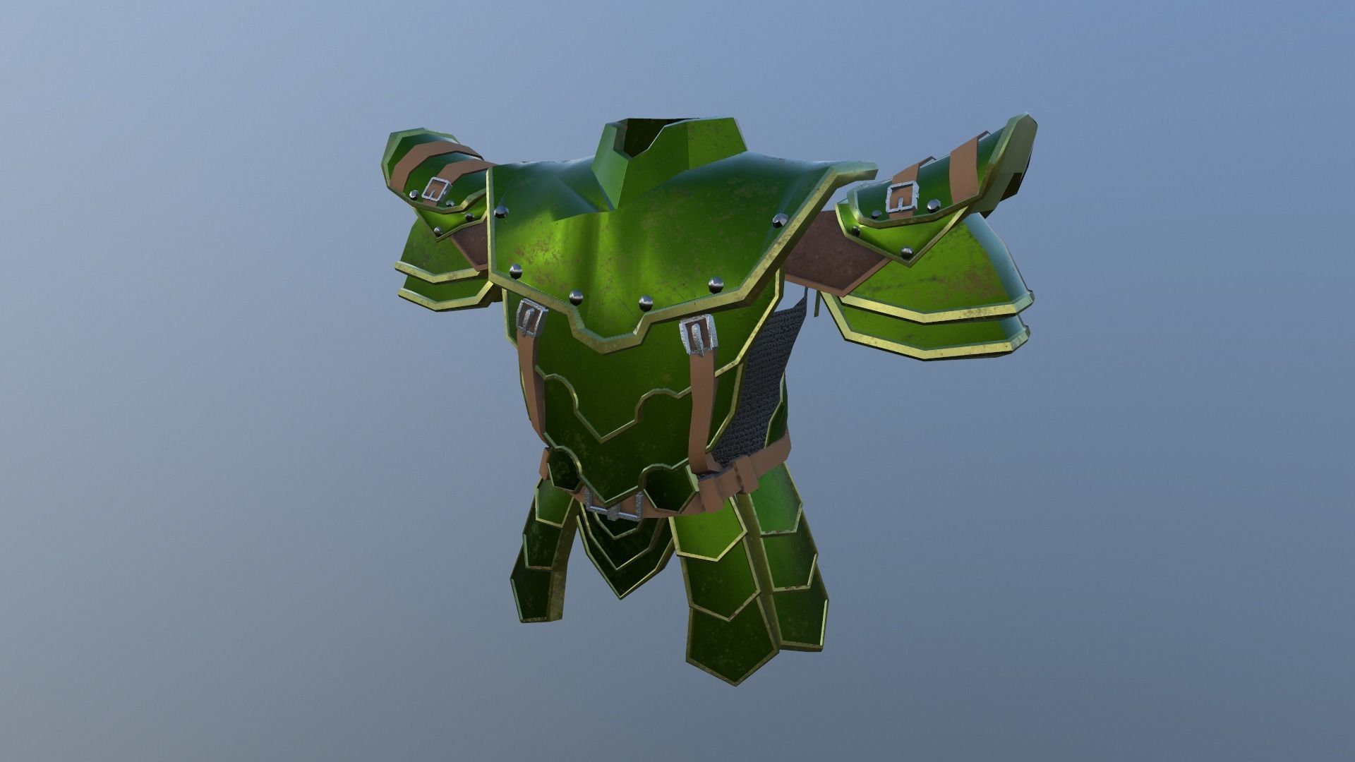 armor Free low-poly 3D model_5