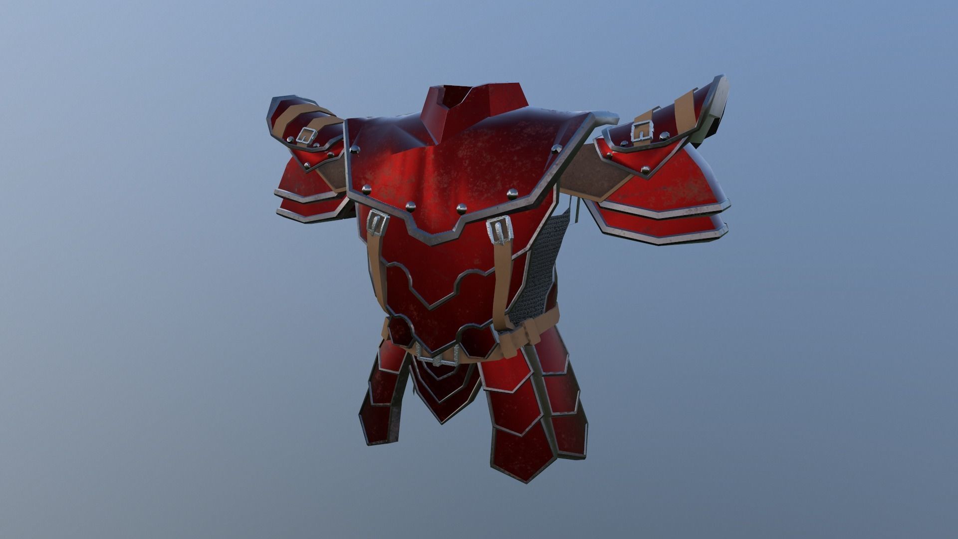 armor Free low-poly 3D model_4