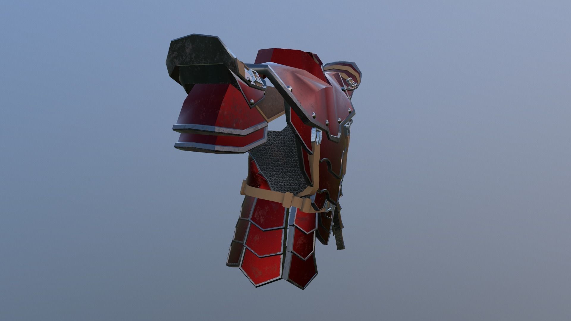 armor Free low-poly 3D model_7
