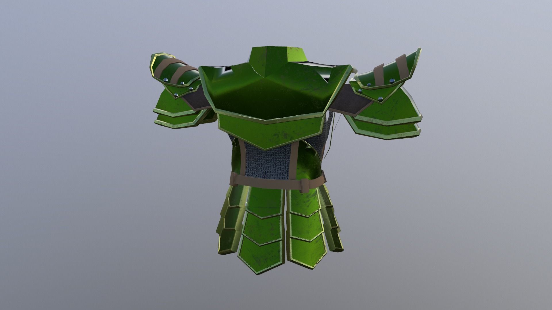 armor Free low-poly 3D model_13