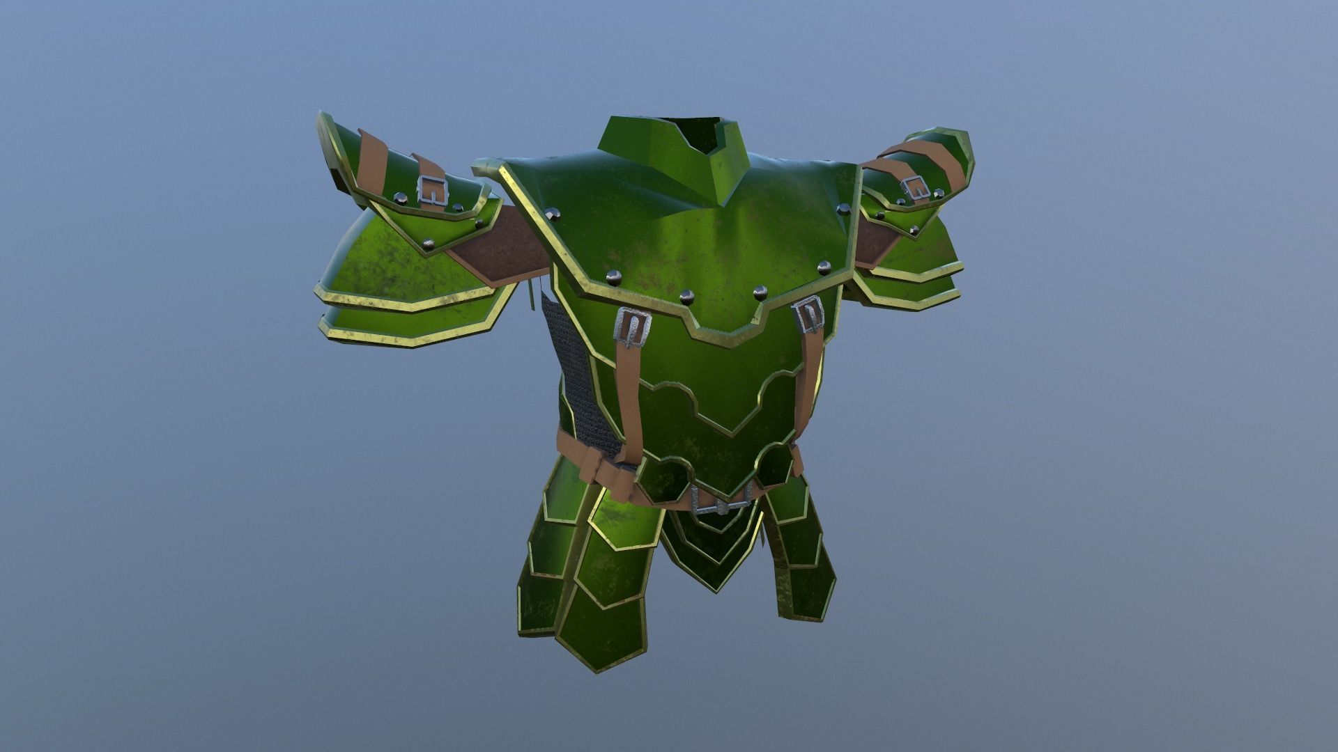 armor Free low-poly 3D model_12