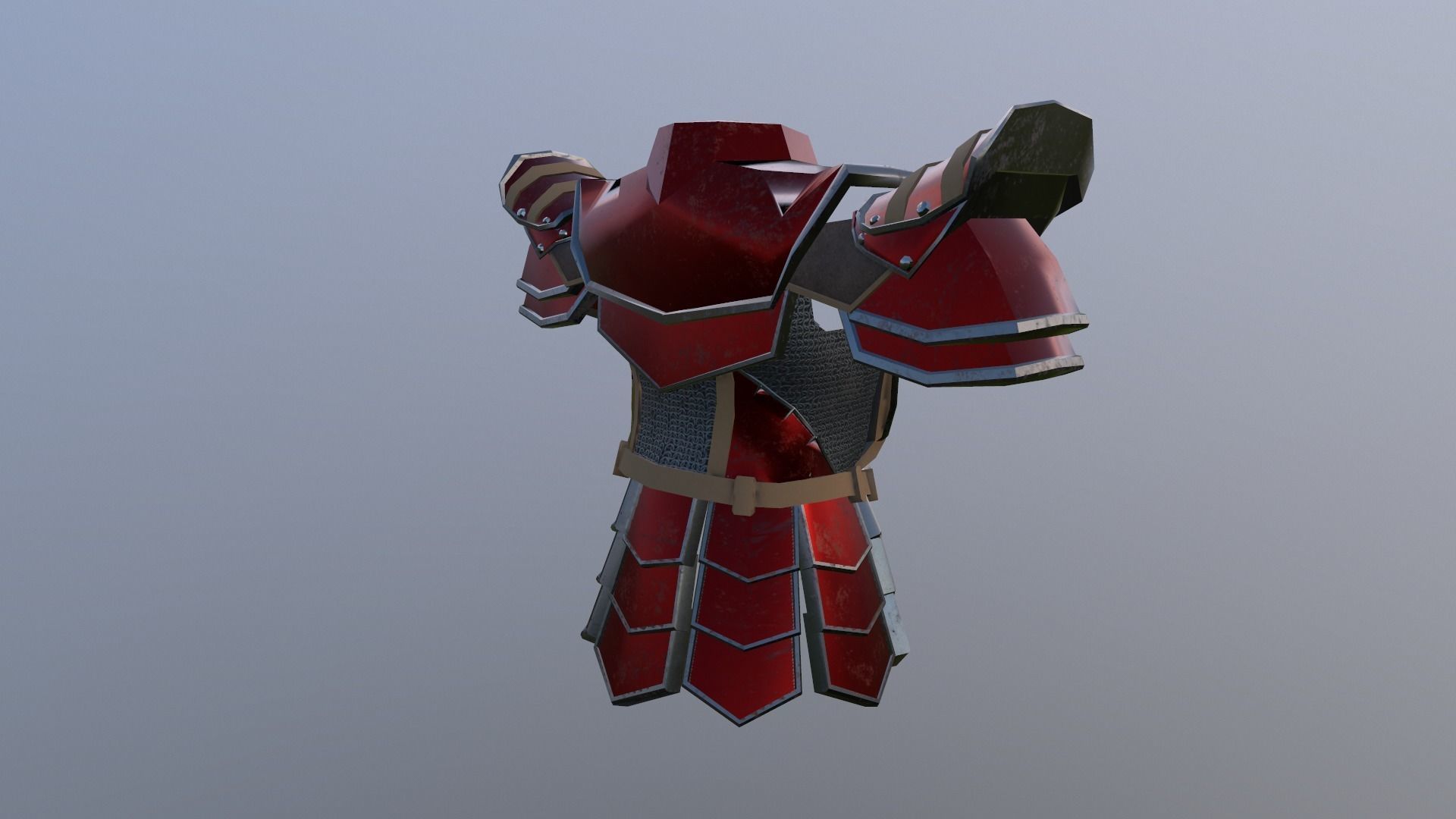 armor Free low-poly 3D model_8