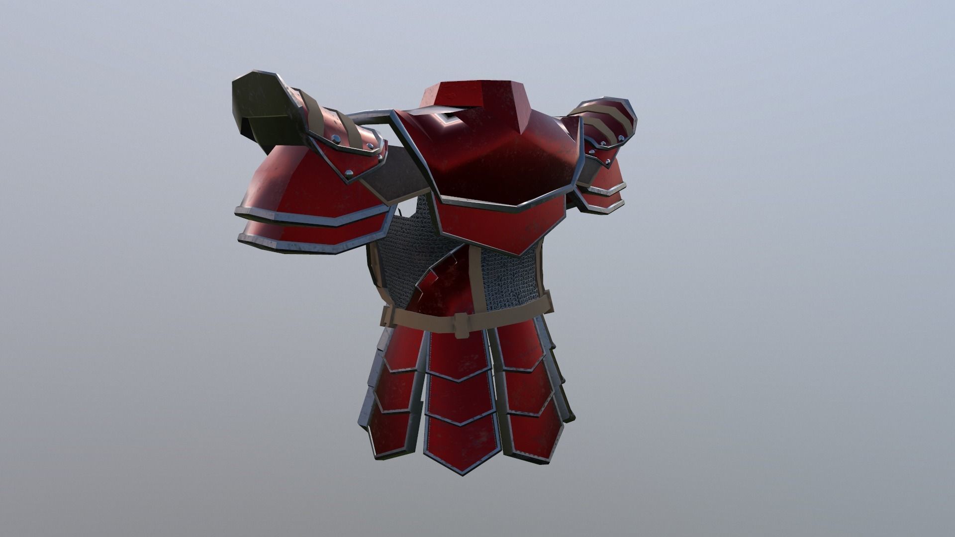 armor Free low-poly 3D model_9