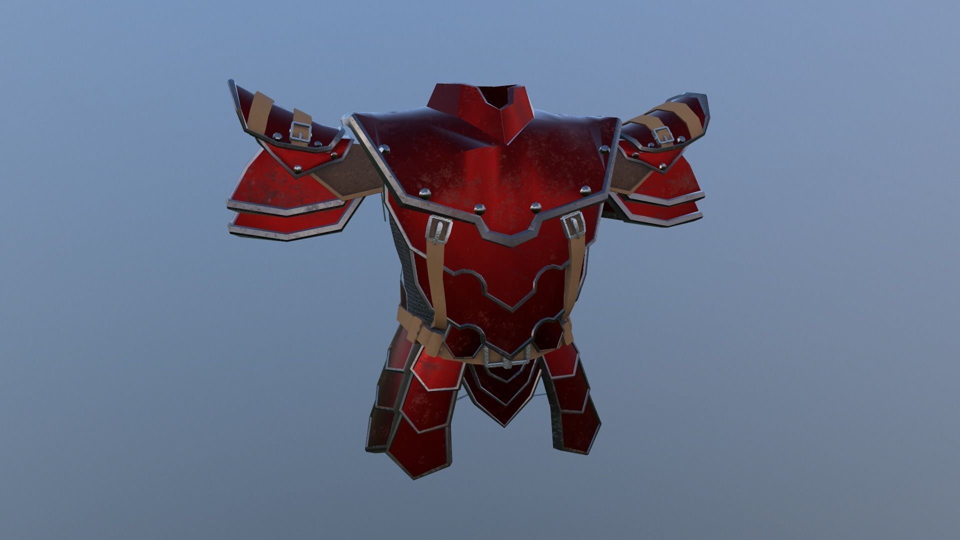 armor Free low-poly 3D model_6