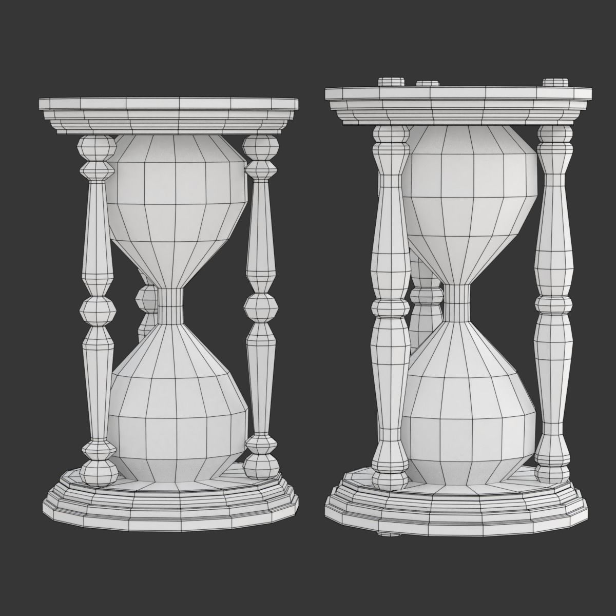 Hourglass with sand 3D model_15
