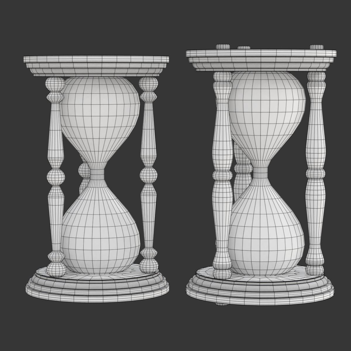 Hourglass with sand 3D model_18