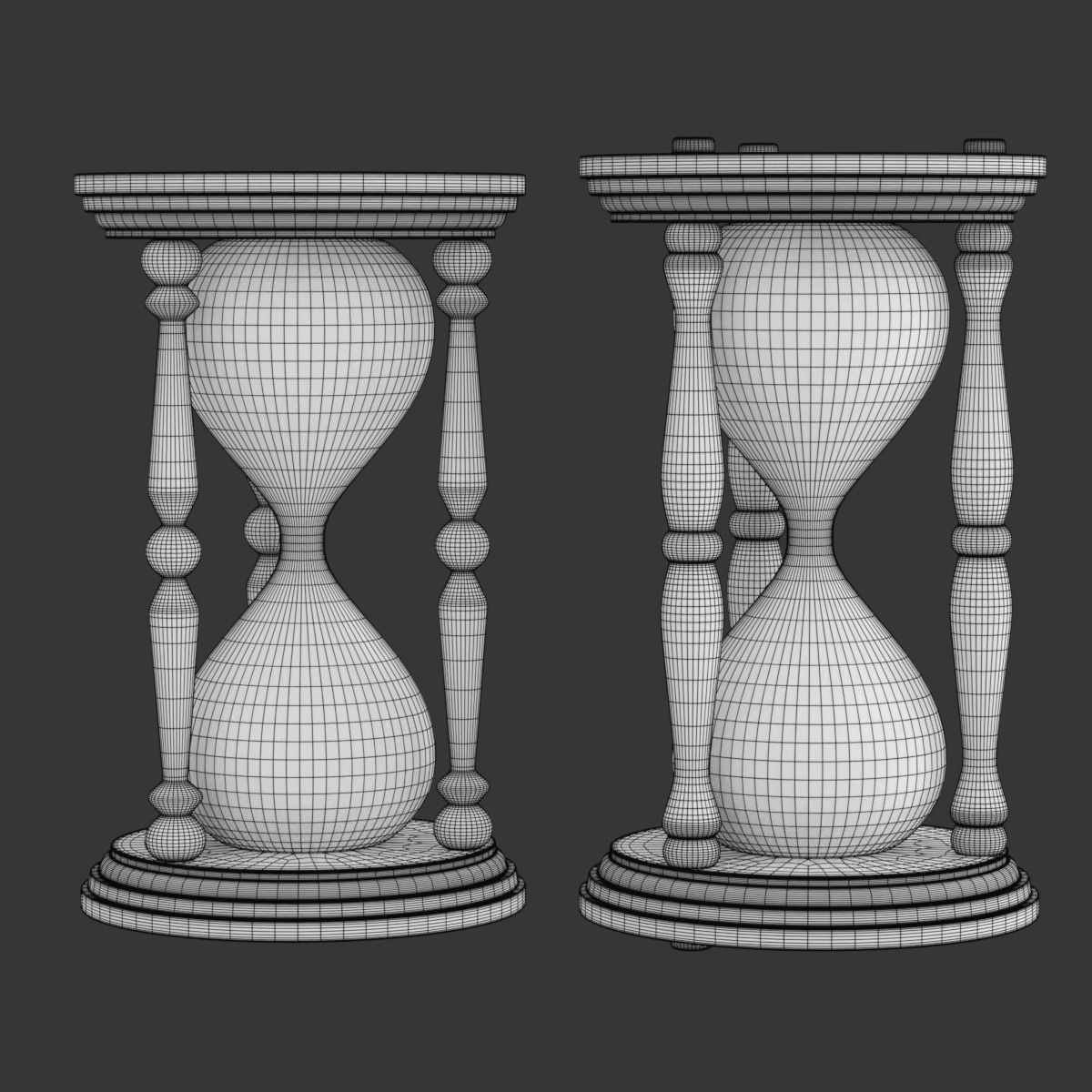 Hourglass with sand 3D model_19