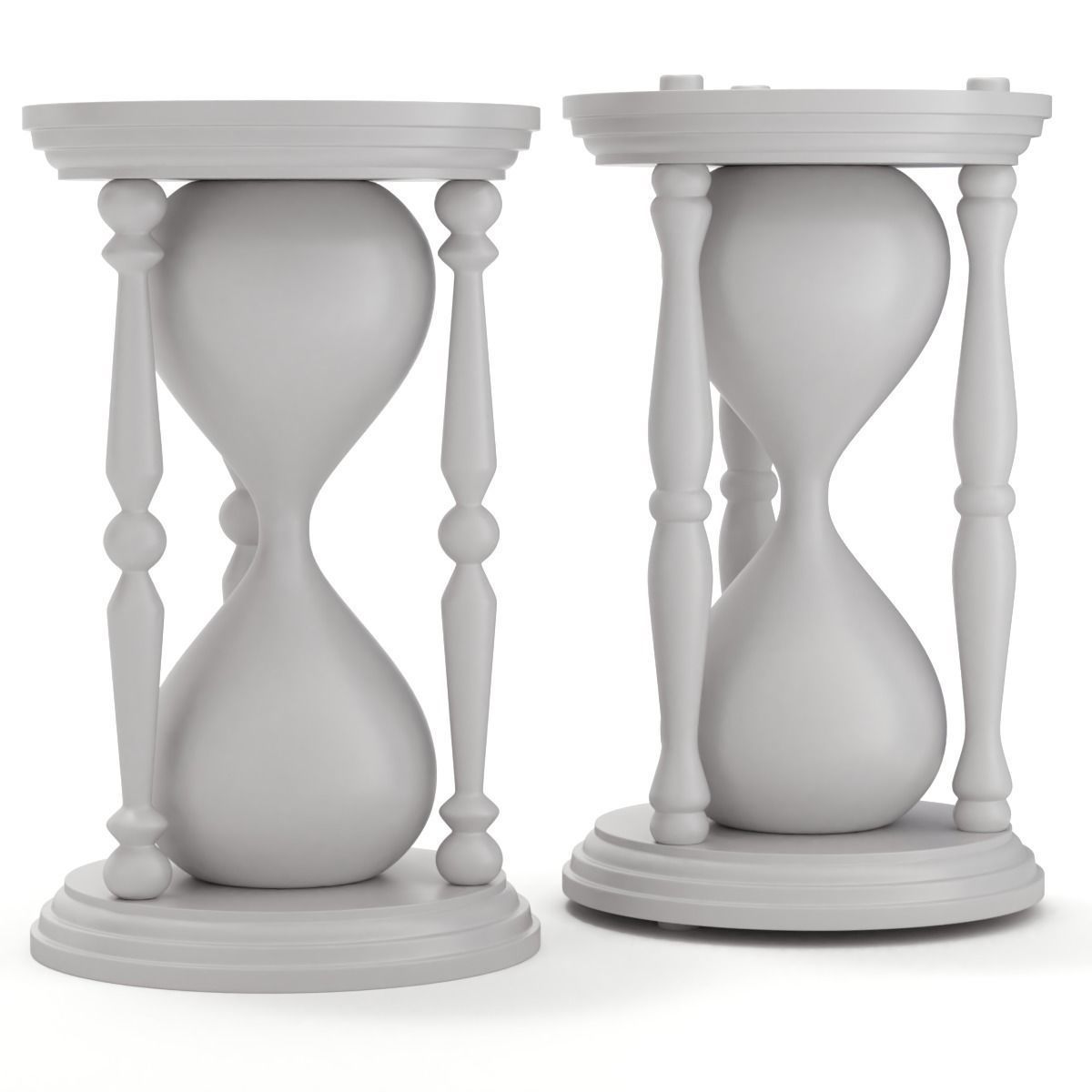 Hourglass with sand 3D model_10