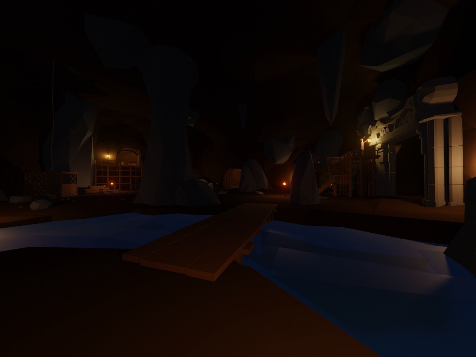 Ancient cave temple 3D model_3