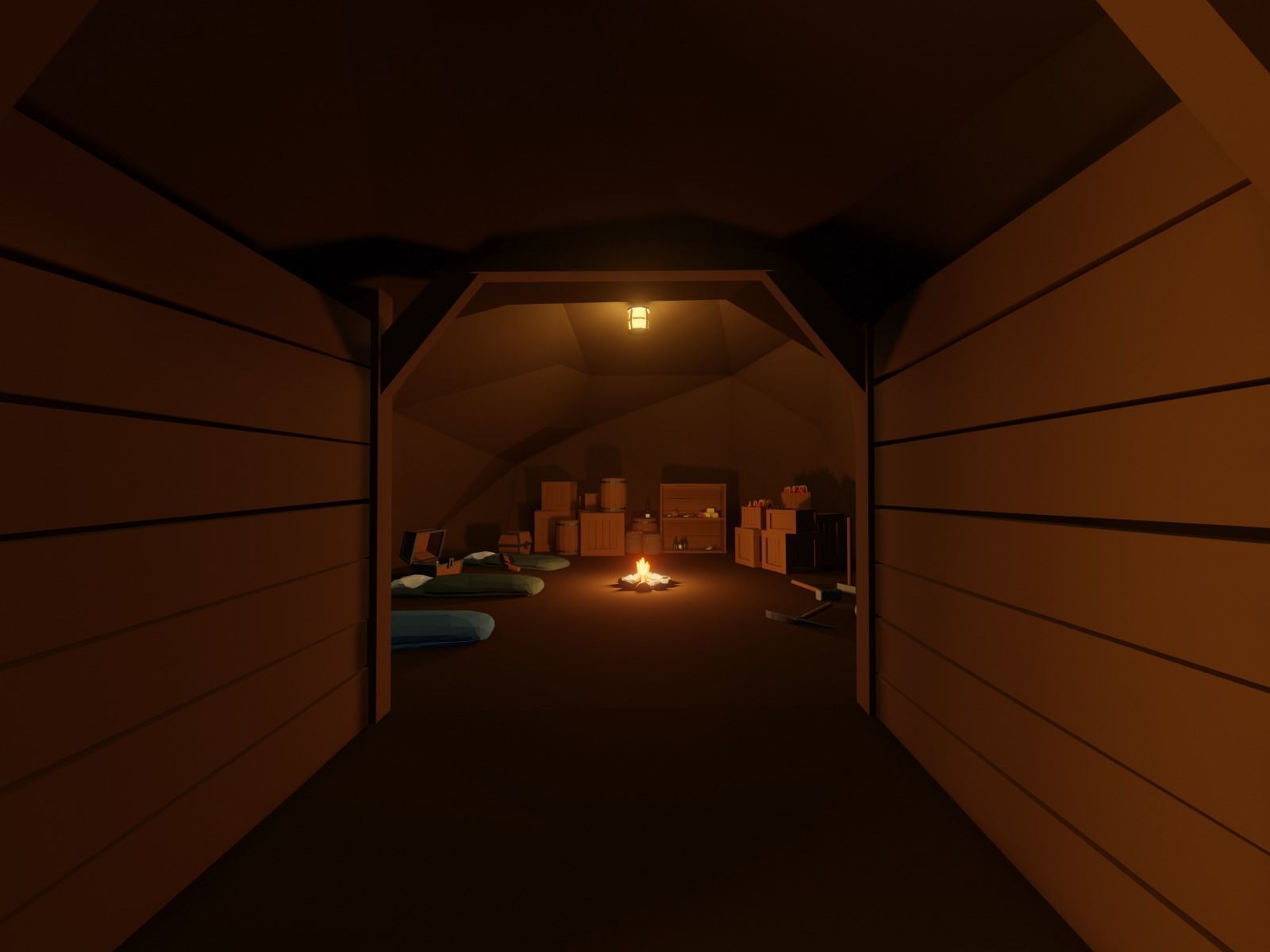 Ancient cave temple 3D model_11