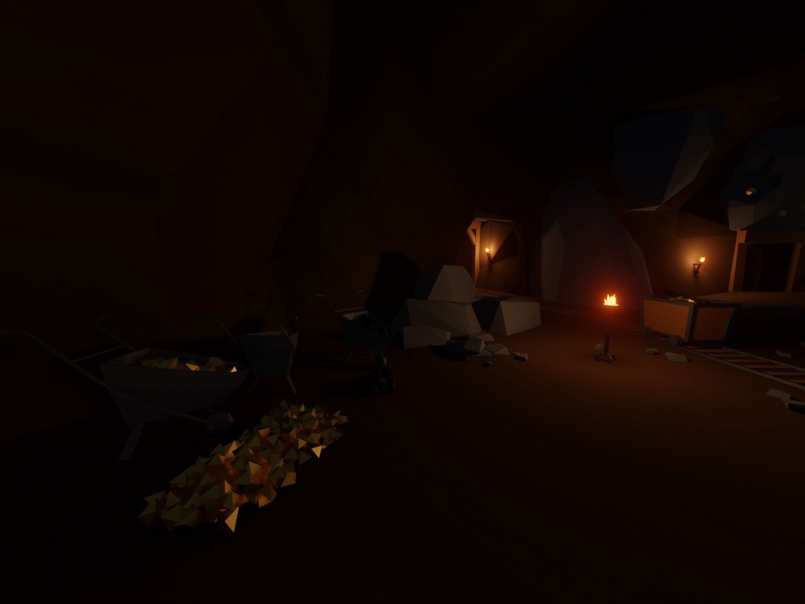 Ancient cave temple 3D model_1