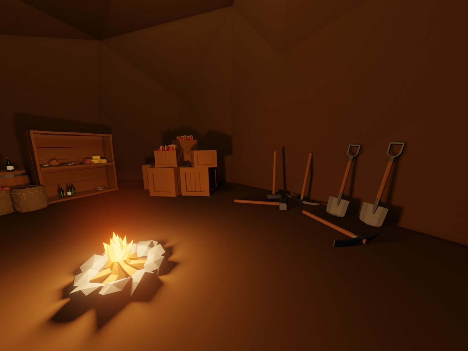 Ancient cave temple 3D model_12