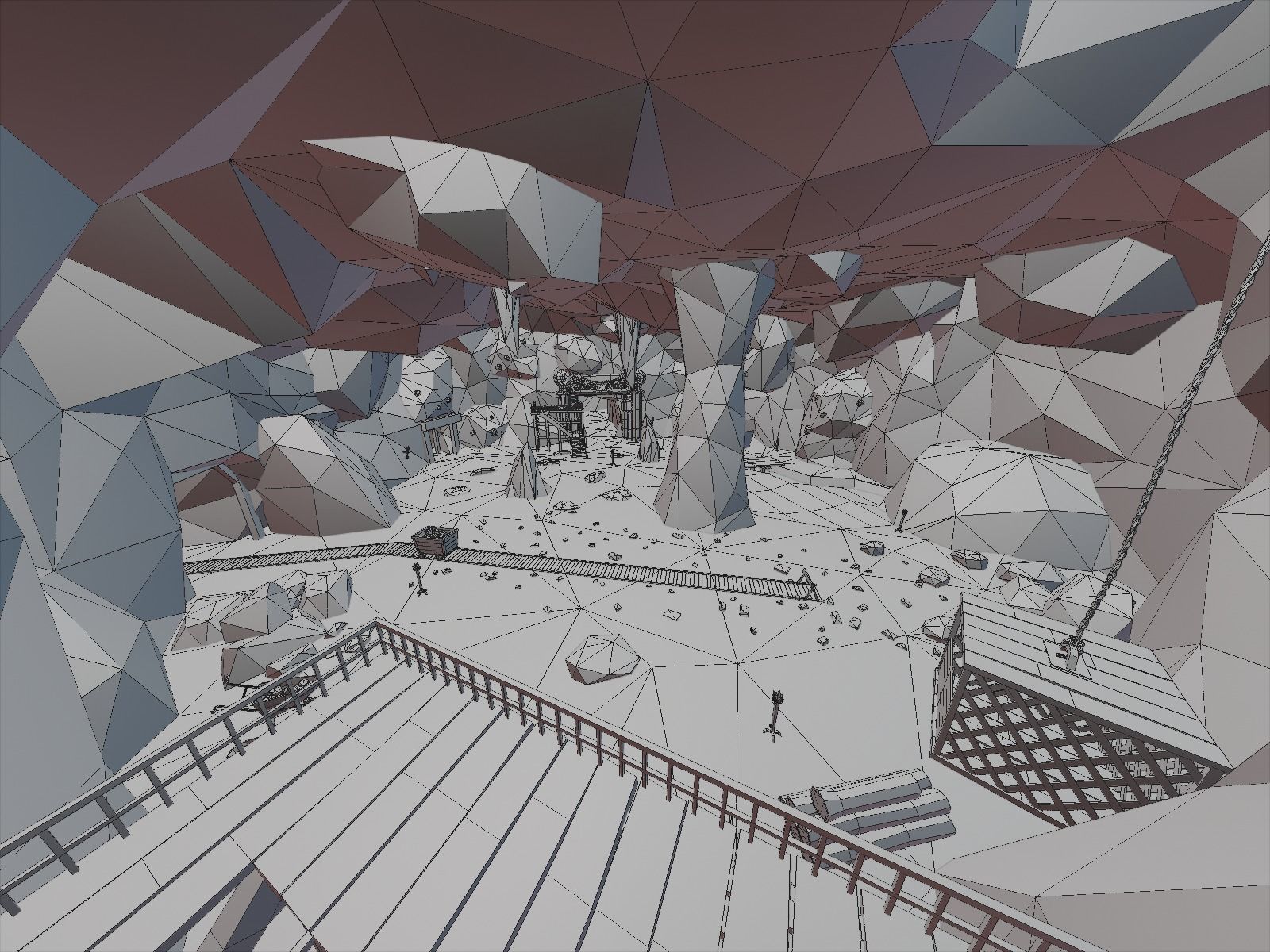 Ancient cave temple 3D model_22