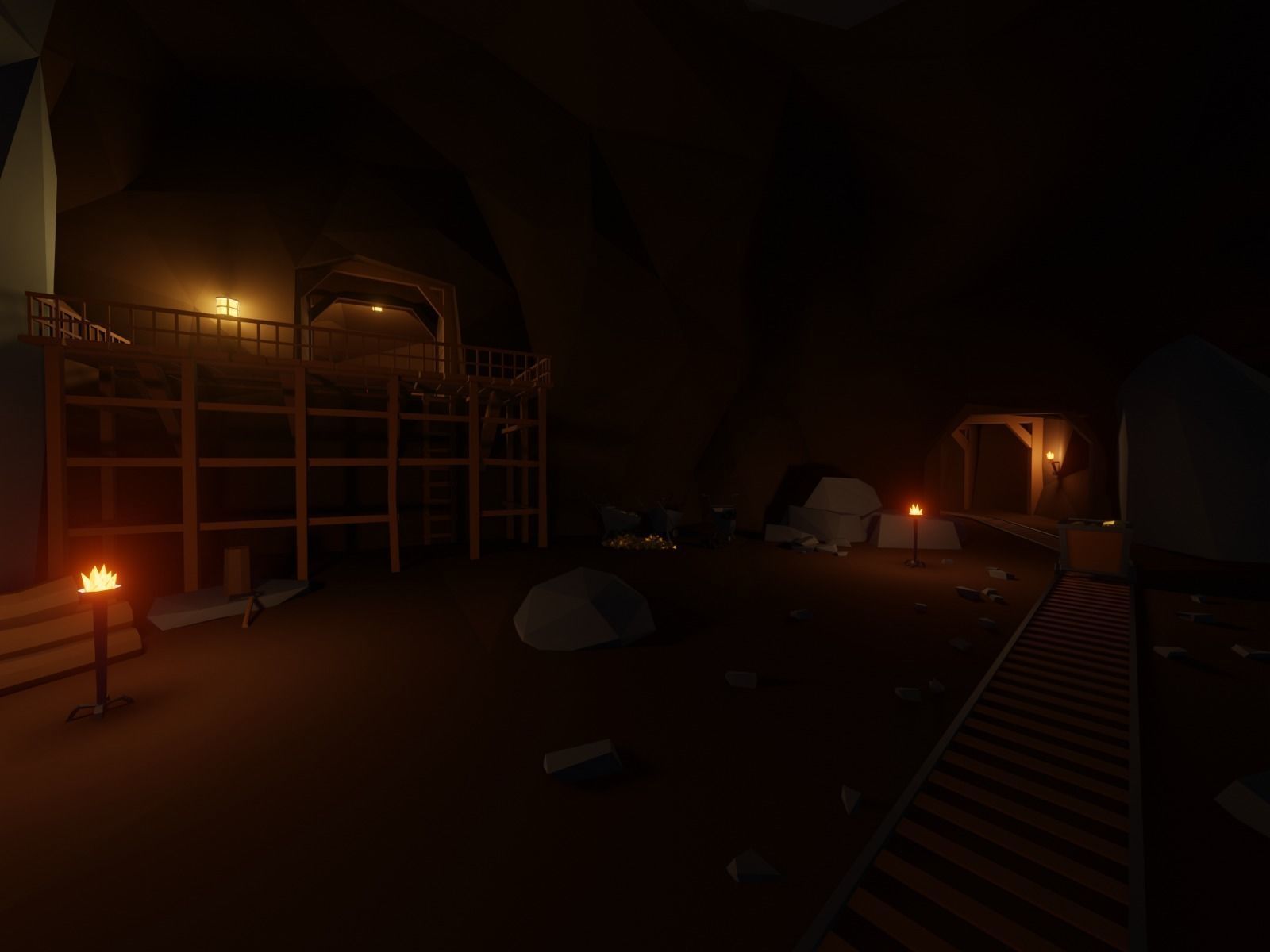 Ancient cave temple 3D model_5